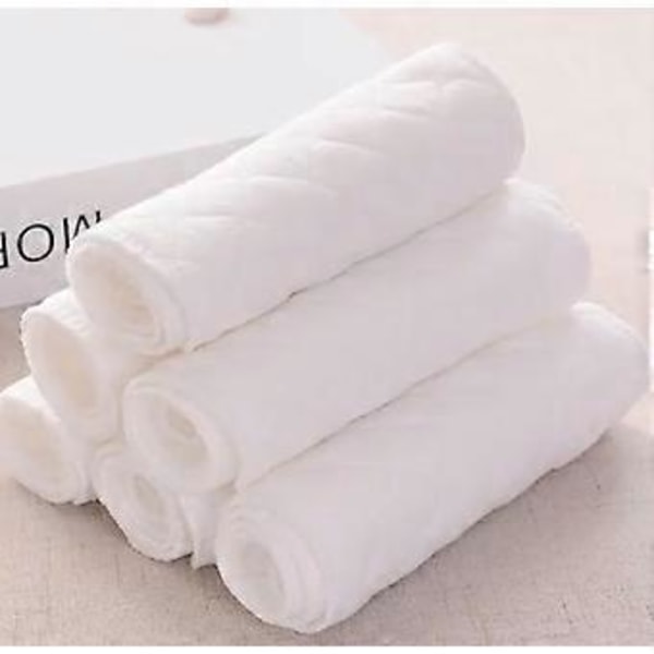 Gylpeklude i muslin, vaskeklude til babyer, 32 x 12 cm, bomuld, 3 superbløde og absorberende stofbleer White