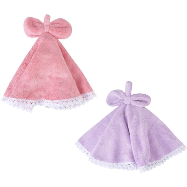 2 st korallfleece handdukar rengöringsdukar mikrofiber disktrasa
