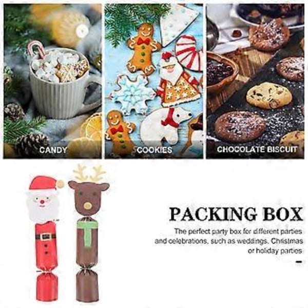 20 st Godisbox Behållare Julgodis Hållare God Jul Små Presentaskar Jul Party Favör