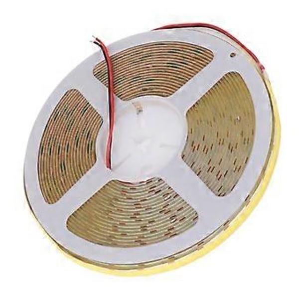 COB LED Stripelys Høy Lysstyrke Selvklebende Fleksibel Dobbel Rad DIY Lampestripe for Skap Bil 10m 24V 6000K Hvitt Lys