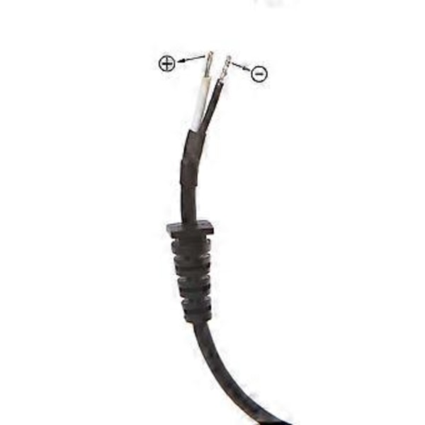 Ret Vinkel til Han Strømkabel, 18AWG 5.5MM x 2.1MM Han til Han Stik Patch Ledningsadapter Sort