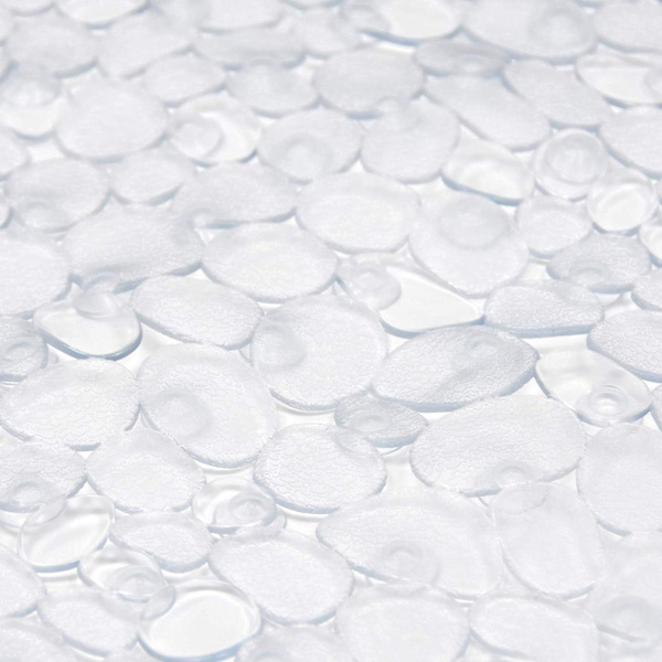 Pebbles Badematte Klar Antislipp Badekarmatte med Sugkopper, D