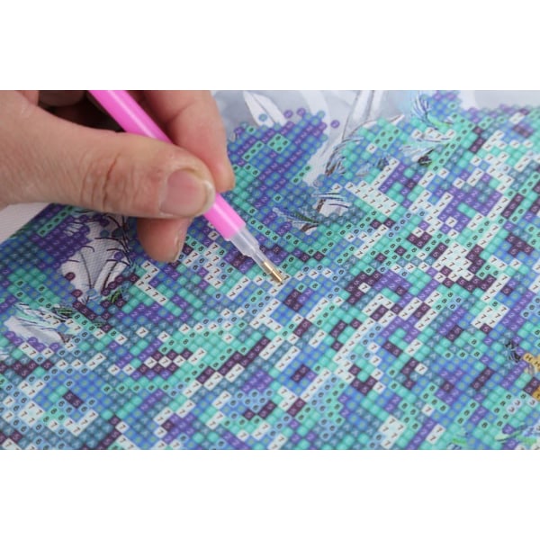 5D Diamantmaleri Kit 30x40cm DIY Farverig Hest Diamantkunst Ki