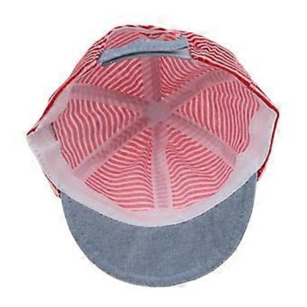 Baseballkasket til Børn Drenge Piger Småbørn Baby Casual Udendørs Sport Justerbar Hat (Rød)