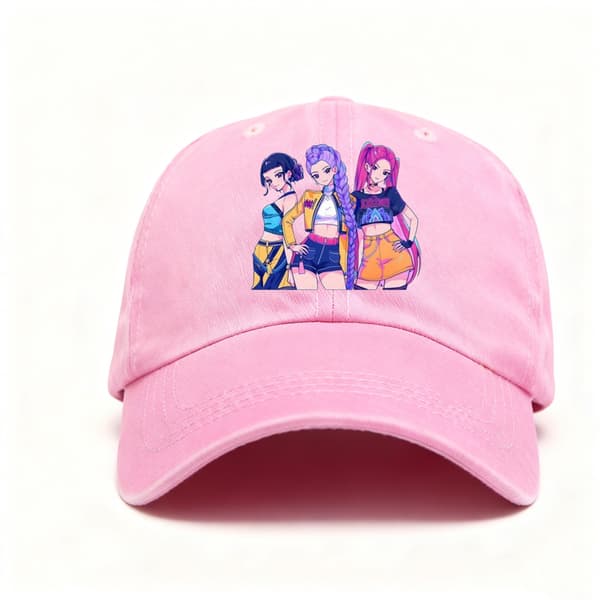 K-Pop Witch Hunters Group Tryckt Baseballkeps, Sport Solhatt - Rosa 9 9