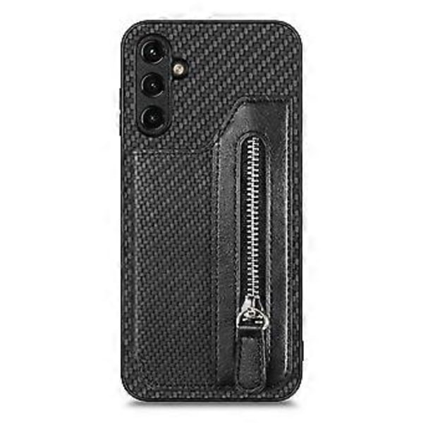 C1-04 Etui til Samsung Galaxy A35 5G Læder+PC+TPU Lynlås Pung Smartphone Cover