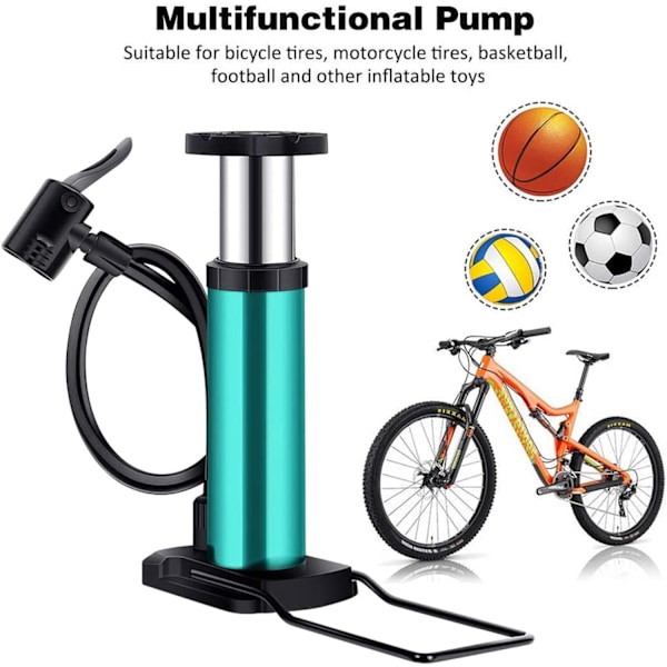 Minicykelpump Bärbar cykelgolvpump Cykeldäckspump Hand F