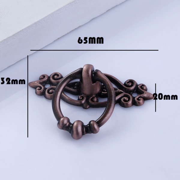 10 Pieces (brushed red bronze) of Door Handles Door Drawer Knob D