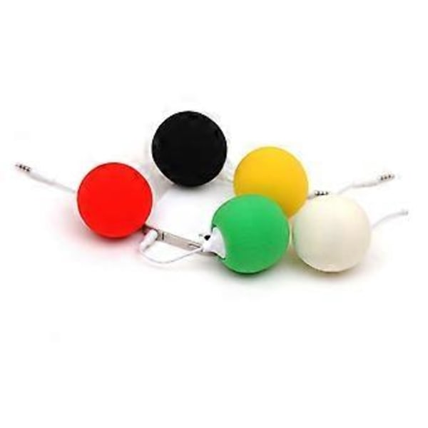 Bärbar Audiohögtalare Mini Bollhögtalare 3,5 mm Lämplig för Sovsal Hushåll Kontor Present till Pojkvän Flickvän orange orange