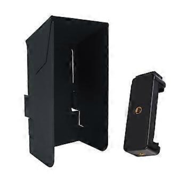 Magnetiskt solskydd för telefon, solskärm, solskydd för telefon, magnetiskt solskydd i läder, mobiltelefonvisir för telefon, svart Black