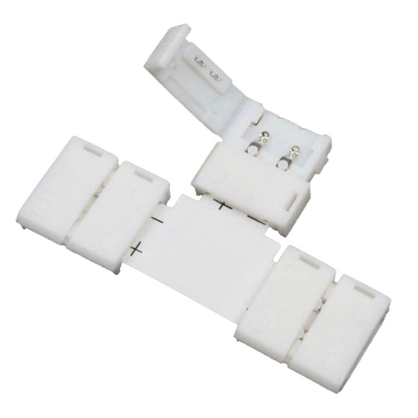 LED-remsanslutning 10 mm 4-stifts T-formad RGB-anslutning LED-remsljusanslutningar 5 st
