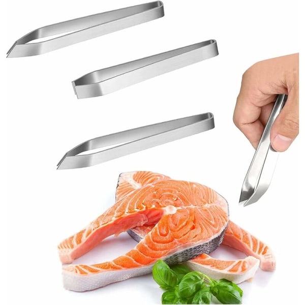 Stainless Steel Tweezers Silver Herringbone Tweezers Fish Bone Tw