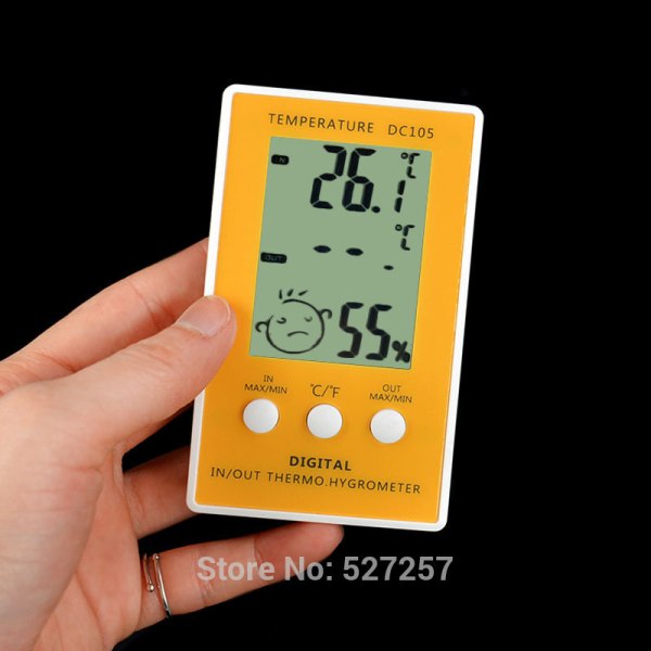 Biltermometer Indendørs Udendørs LCD Digitalt Display Temperaturmåler
