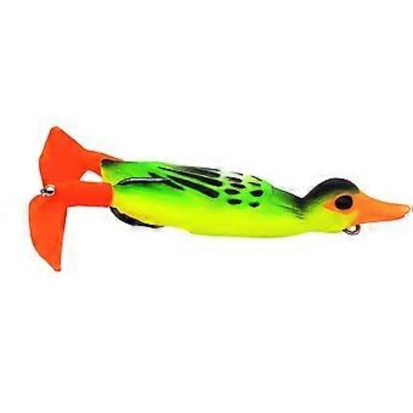 Ankbete Fiske Drag Fiskekrokar Tillbehör Swimbait Utrustning Flipper Trollingbete Fiskedrag för Bass Gös Rödfisk (Grön) Green