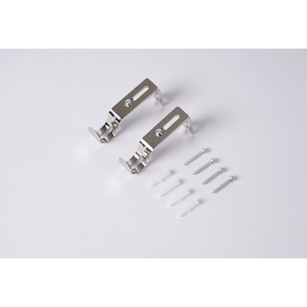 Argent 2,5 cm * 2,5 mm, justerbart väggfäste för gardinstång