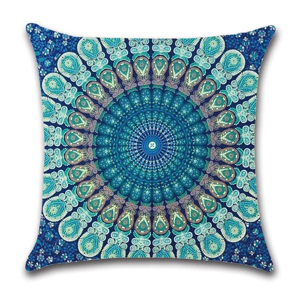 Kuddöverdrag, Set om 4 45 x 45cm Bomull och Linne Tryck Bohemisk