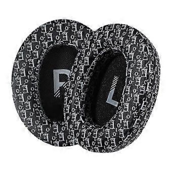 Ersättningsöronkuddar för Crusher3.0-headset Bekväma och ljudisolerande öronkuddar för förbättrad ljudkvalitet black and white prin