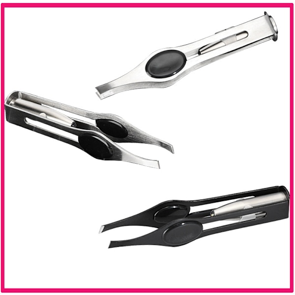 2 stk. pincetter med LED-lys Makeup-pincetter med lys Pr