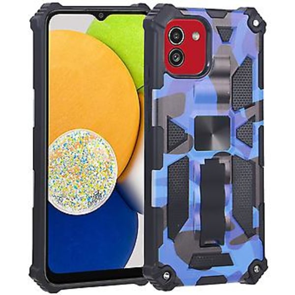 TPU+PC Skal För Samsung Galaxy A03 EU 164mm Dark Blue