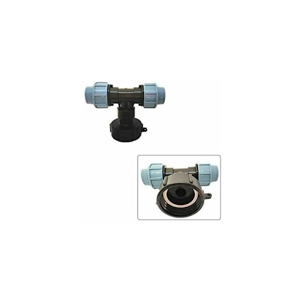 T-udløbsforbindelse 25mm IBC Tote-forbindelse Vandtankadapter Wat