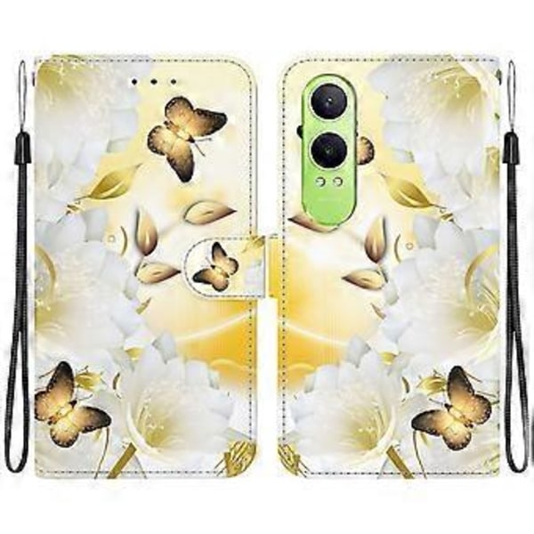 OnePlus Nord CE4 Lite 5G Lompakkokotelo Nahkainen Käännettävä Suojakuori Kuviopainatuksella Style A