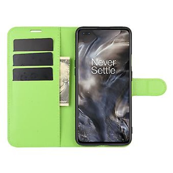 OnePlus Nordille Litsi-kuvioitu Käännettävä Suojaava TPU-kotelo Green
