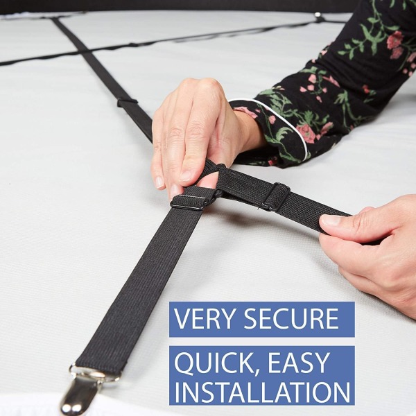 Sengesett Holder Stropper Kryss - Hvit 2 stk Ark Holder Sus