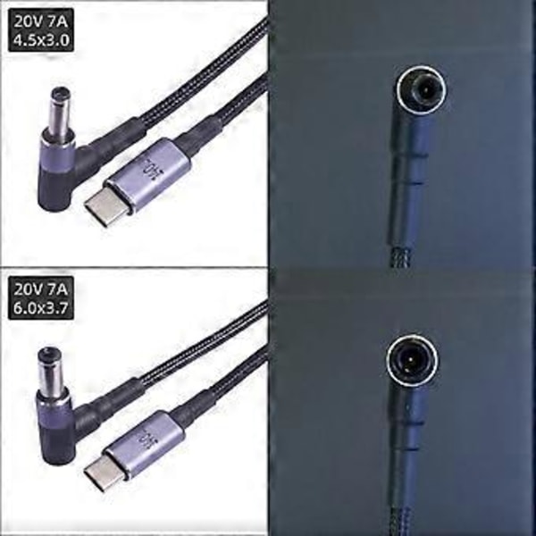 Praktisk PD140W Ladekabel for Datamaskin Effektiv Strømforsyning og Rask Datasynkronisering for Laptoper, Notebook 1