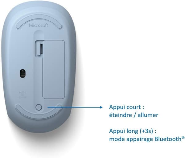 Bluetooth-mus - Bluetooth-mus for PC, bærbar PC-kompatibel med