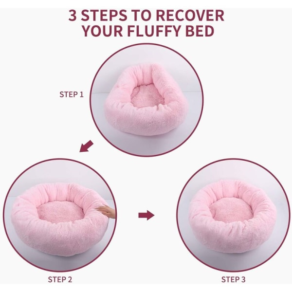 Anti-stress kurv katteseng for kattunge myk fluffy pute kurv