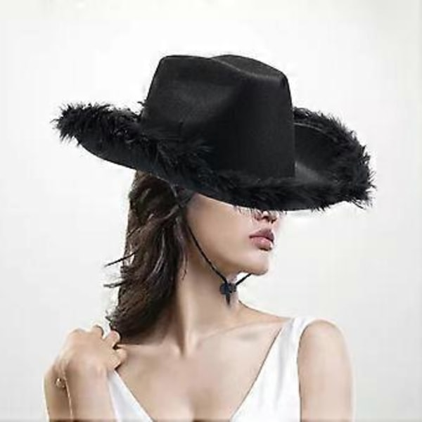 Cowboyhatt i västerländsk stil för kvinnor, för scenframträdanden, festivaler, karnevaler()