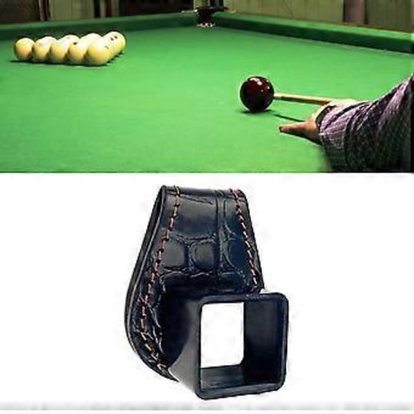 Praktisk Biljard Pool Krita Hållare Biljard Snooker Läder Bältesklämma Krita Fodral Portabel Läder Krita Väska Hållbar