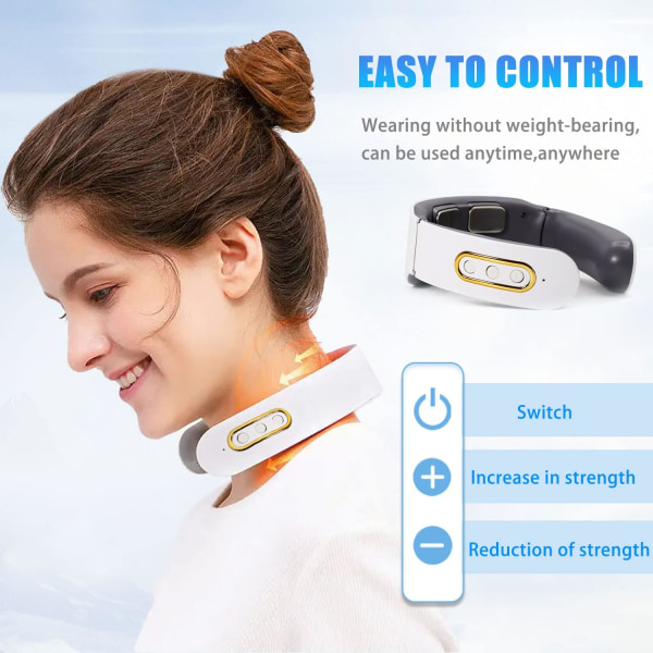 Oppvarmet Nakkemassasje Cervical Massasje, Smart Elektrisk Nakkemassasje