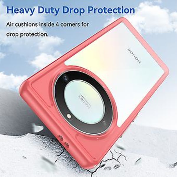 Akryyli + TPU Puhelinkotelo Honor Magic5 Lite -puhelimelle Red