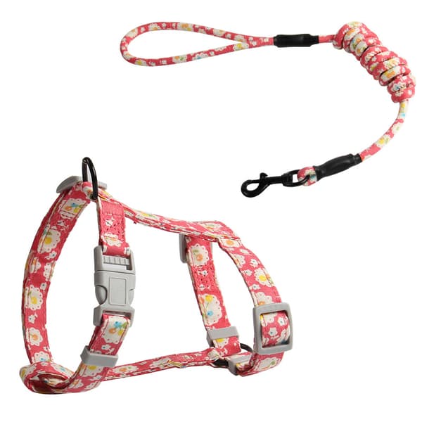 Justerbar Kattesel Line Sel (150cm Pink S) til Lille Kat