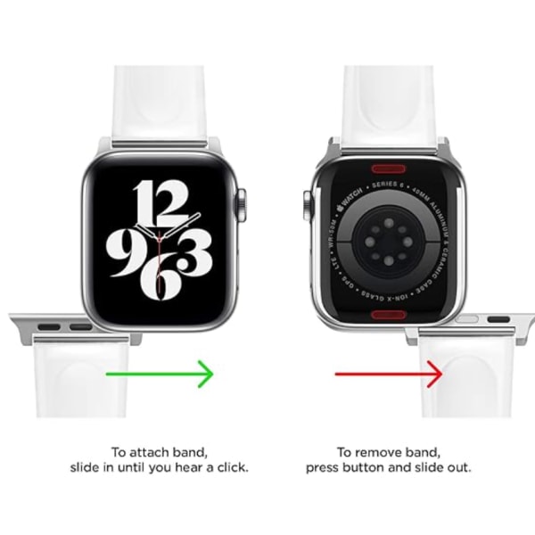 38/40/41mm läpinäkyvä, sopii Apple Watch Applewatch4/5/6s