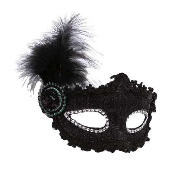 Halloween Spetsmönstrade Masker, Festkläder, Aftonklänningar och Ansiktsdekorationer