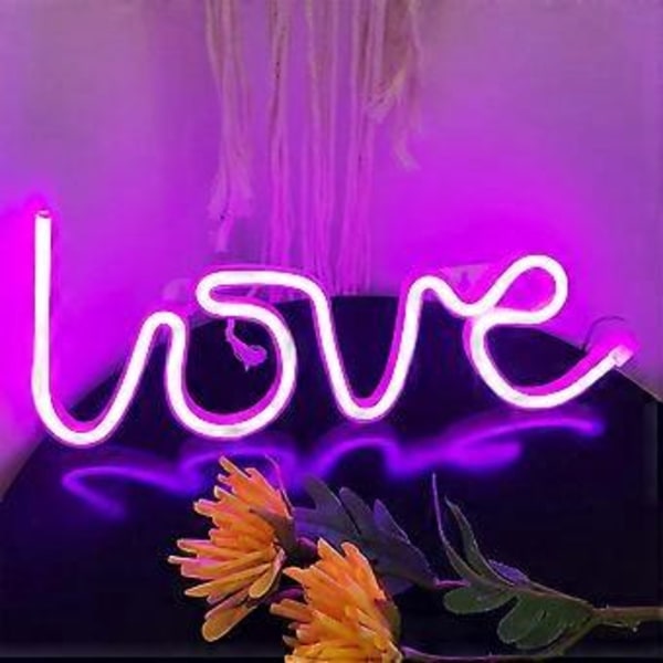 Neon Lys, Led Love Lys Lækket Formet Dekorationslys, Vægdekoration Til Jul, Fødselsdagsfest, Børnehave, Børneværelse, Bryllupsceremoni D