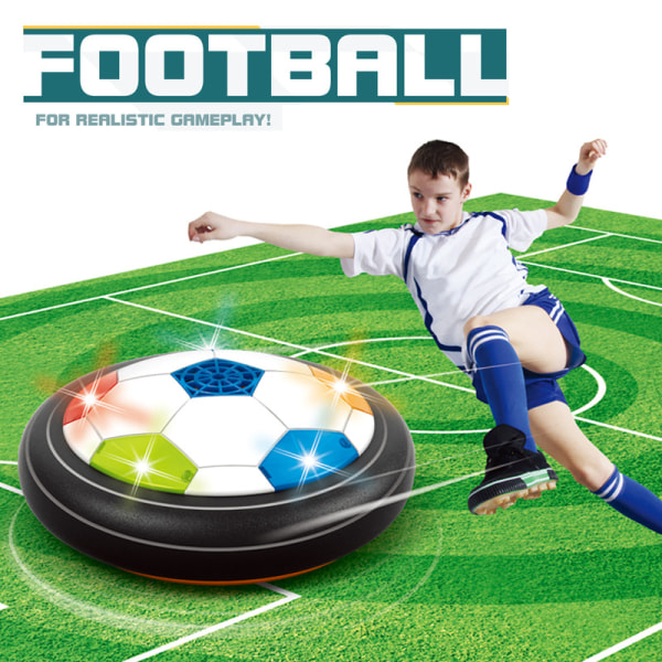 Fodbold, genopladelig Air Power fodbold med LED Starlight