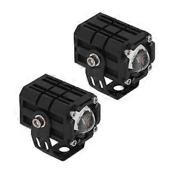 1 Par LED Motorcykelstrålkastare 20W Kördimljus Dubbelfärgad Extraljus för ATV UTV Båt