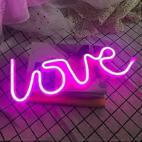 Neon Lys, Led Love Lys Lækket Formet Dekorationslys, Vægdekoration Til Jul, Fødselsdagsfest, Børnehave, Børneværelse, Bryllupsceremoni D