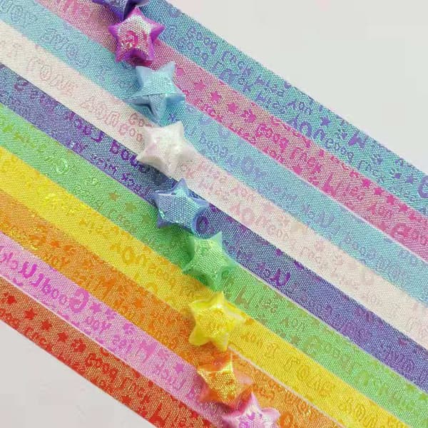 Måne Stjerneklar Himmel Pentagram Origami Stjerner Papir og Selvlysende Stjerne