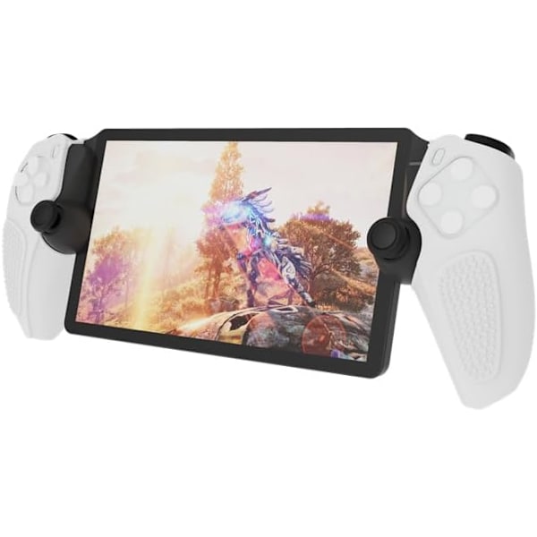 Vit halkfri silikonfodral för Sony PS5 Playstation Portal/PS