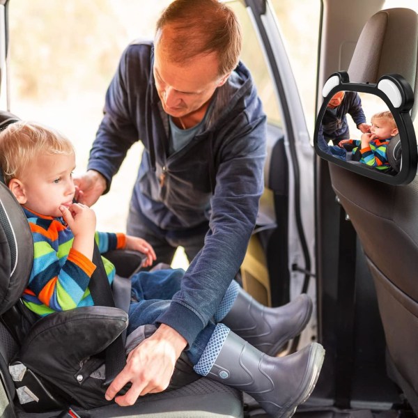 Babyspegel för bil, bilspegel för baksäte, okrossbar babyspegel för bil