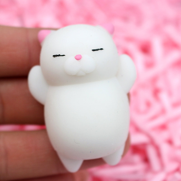 Katt Antistress Leker Mini Katt Squeeze Leker Stress Mochi Kawaii Kawai