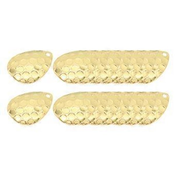 Fiskeskedar Spinner - Spinner Fiskespinnare Skedar för Betestillverkning Fiskeredskap DIY Fisketillbehör 20ST (GoldE) Gold E