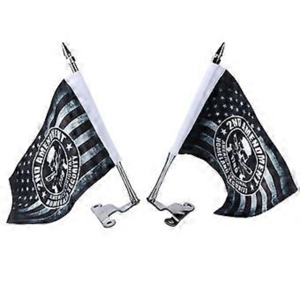 Flaggstångsfäste för bagagelucka med Homeland Security-flagga L R Ersättning för Gold Wing Tour DCT 2018-2020