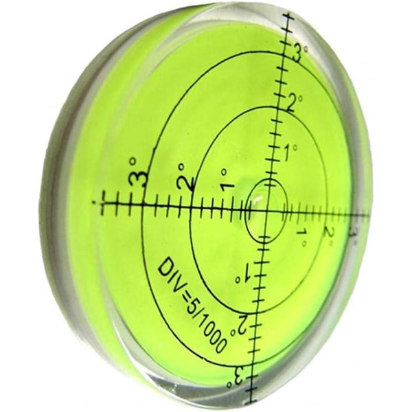 60 mm diameter vaterpas - Rundt hældningsmåler til måling af ins