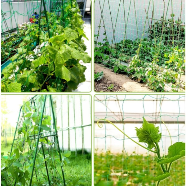 Robust netting for klatreplanter, 1,8 * 1,8 m, svært robust su