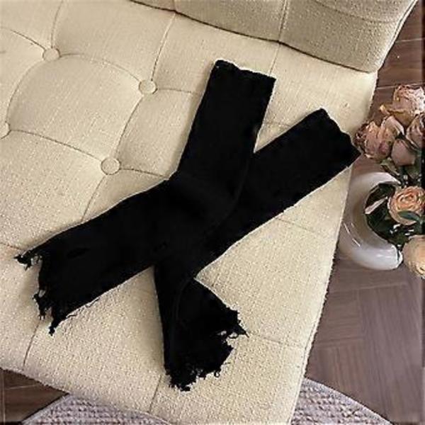 Gotiska slitna handskar för kvinnor Y2K Hollowout Casual Handskar Dekorativa handskar Coola tjejer Y2K Armärmar Accessoarer Vit White